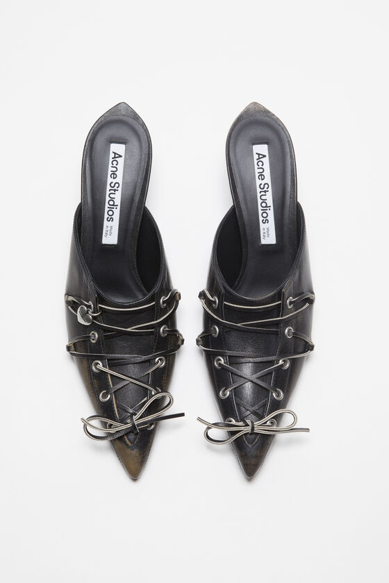 (image for) Top-Tier Lace-up heel mule